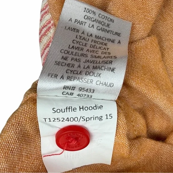 Toad & Co Utility Barn Full-Zip Hooded With Pockets Jacket In Brown/Orange Sz XS - Picture 7 of 11